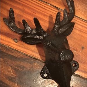 Anthropology Cast Iron Stag Hook